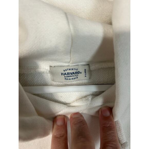 Authentic originals Harvard white hoodie. X large. Small stains see pics - Picture 5 of 10